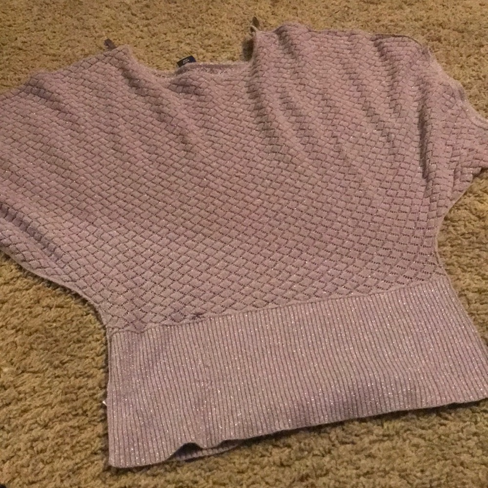 Slightly see through glittery overshirt